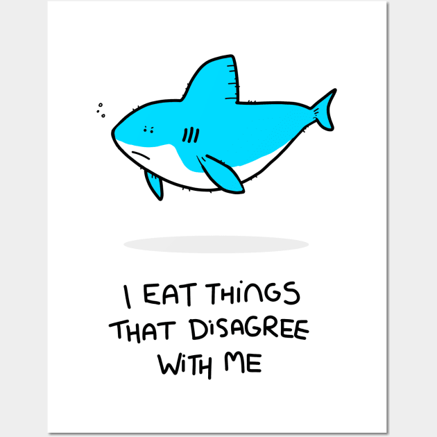 Grumpy Shark Wall Art by grumpyanimals